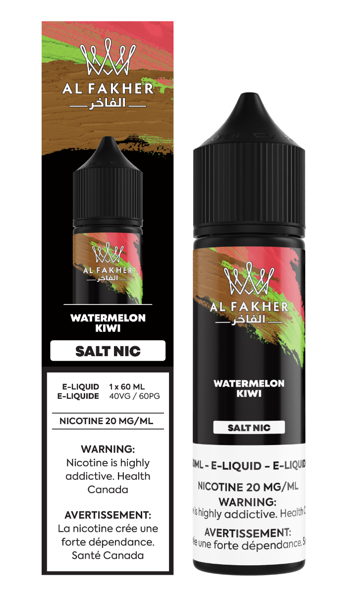 Watermelon Kiwi - AL Fakher Nicotine Salt E Juice 60mL
